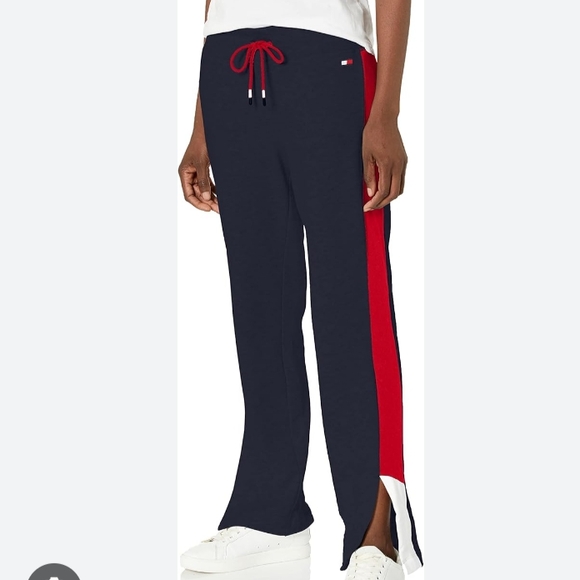 Tommy Hilfiger Pants - Tommy Hilfiger Sport Navy, White and Red Track Pants, Size Small